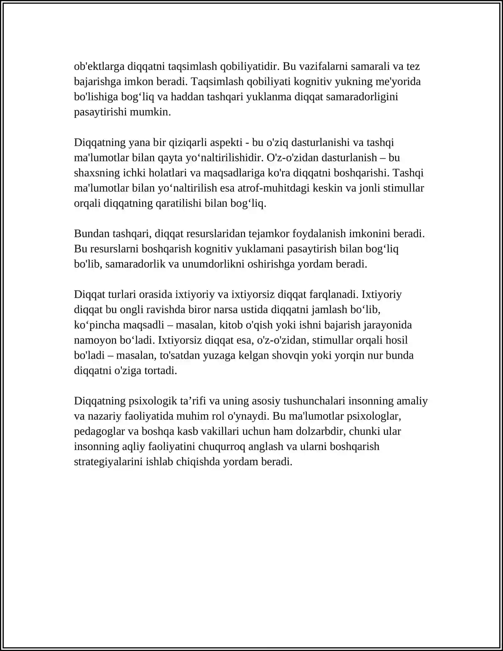 DIQQAT HAQIDA PSIXOLOGIK NAZARIYA 4