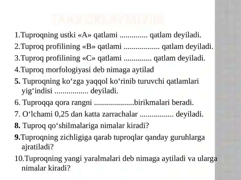 TUPROQNING FIZIK XOSSАLАRI 4