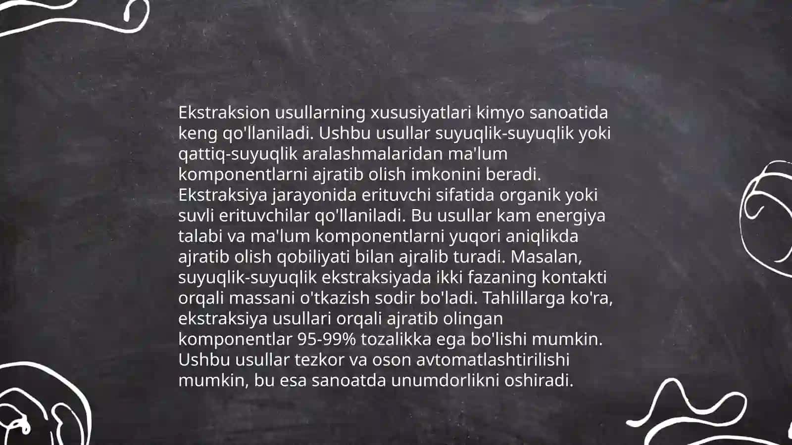 Konsentrlashning ekstraksion va xromatografik usullari 4