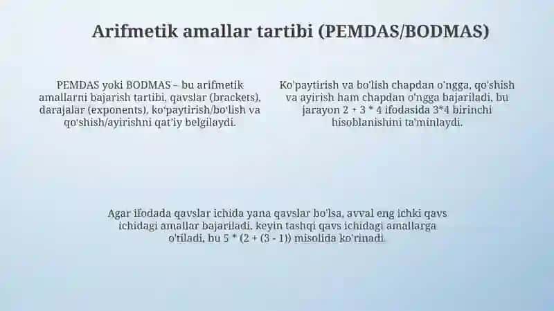 IFODALARNI SODDALASHTIRISH 4