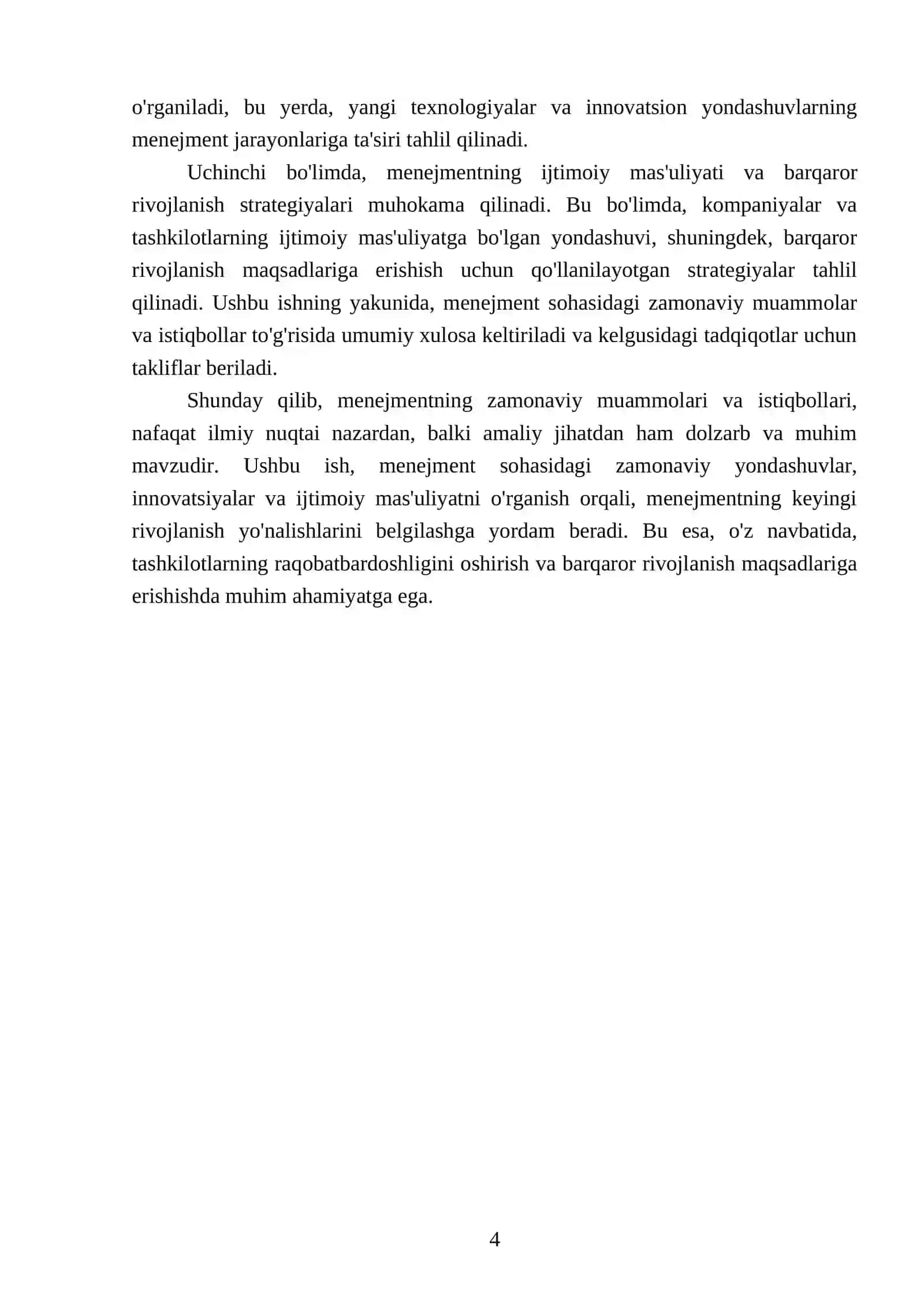 Menejmentning zamonaviy muammolari va istiqbollari 4
