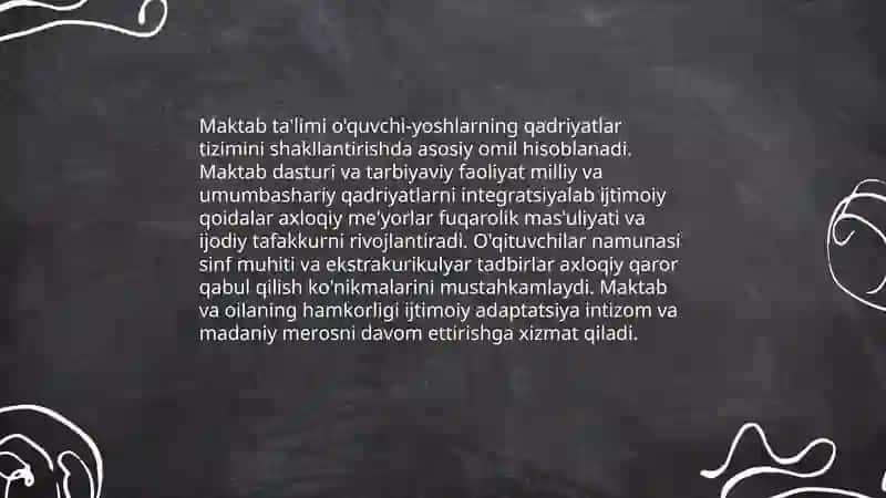 O'quvchi-yoshlarda qadriyatlar tizimini shakllantirish 4