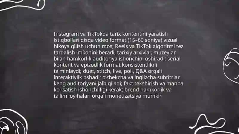 Tarix o’qitishda ijtimoiy tarmoqlarning o’rni, podcastlar, saytlarda tarix 4
