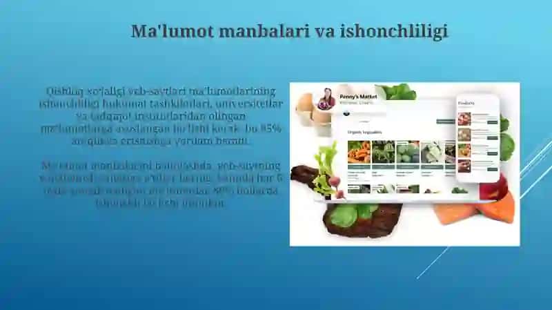 Qishloq xoʻjaligi veb-saytlarining turlari, asosiy xususiyatlari va funktsiyalari 4