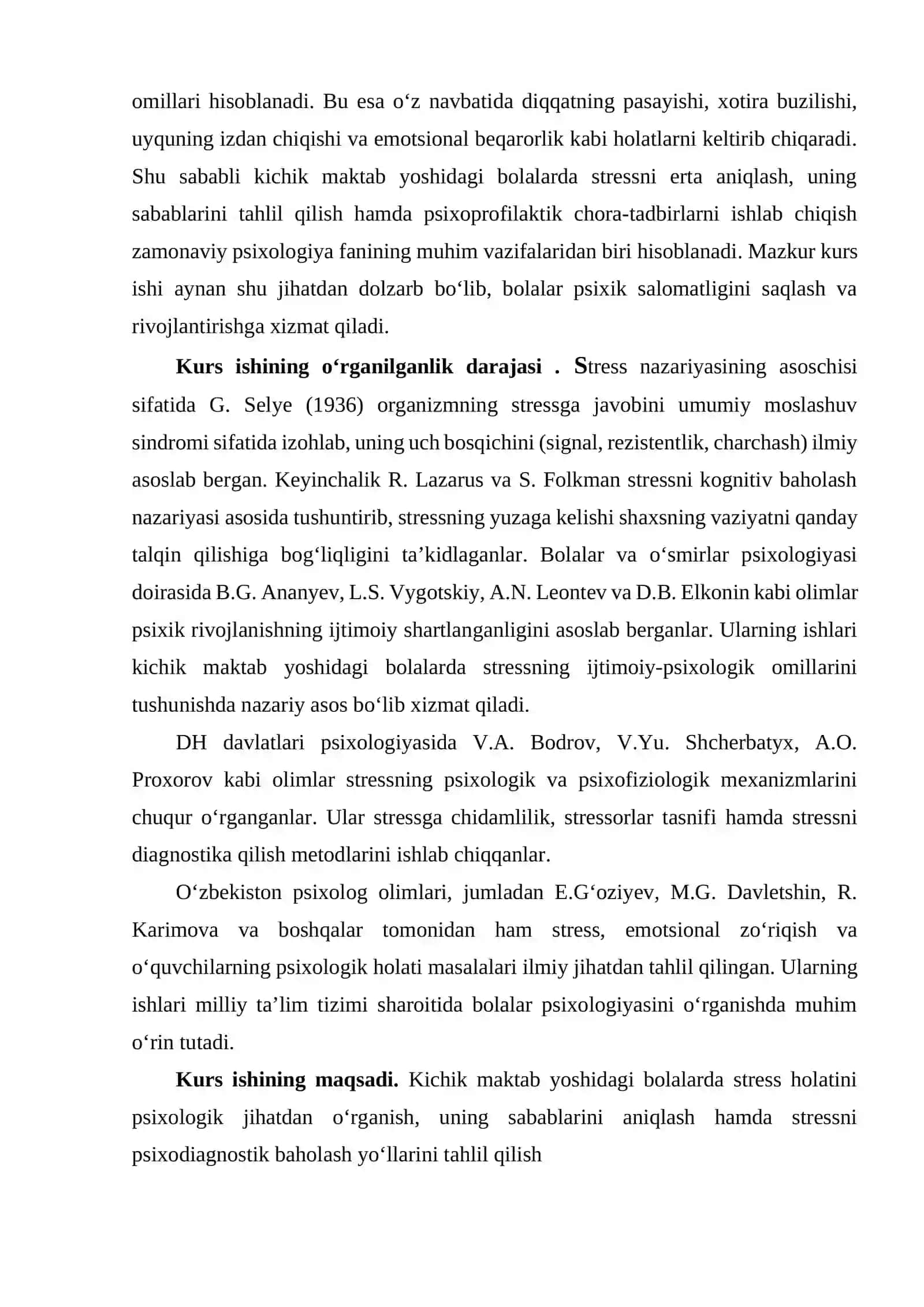 KICHIK MAKTAB DAVRIDA STRESS VA UNING TAHLILI 4