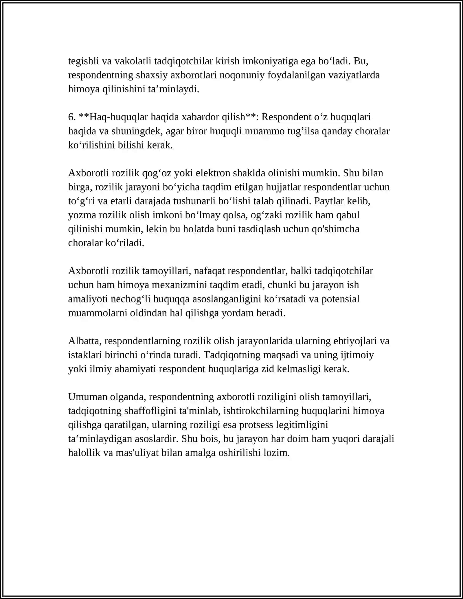 RESPONDENT HUQUQLARI VA ROZILIGI MASALASI 4