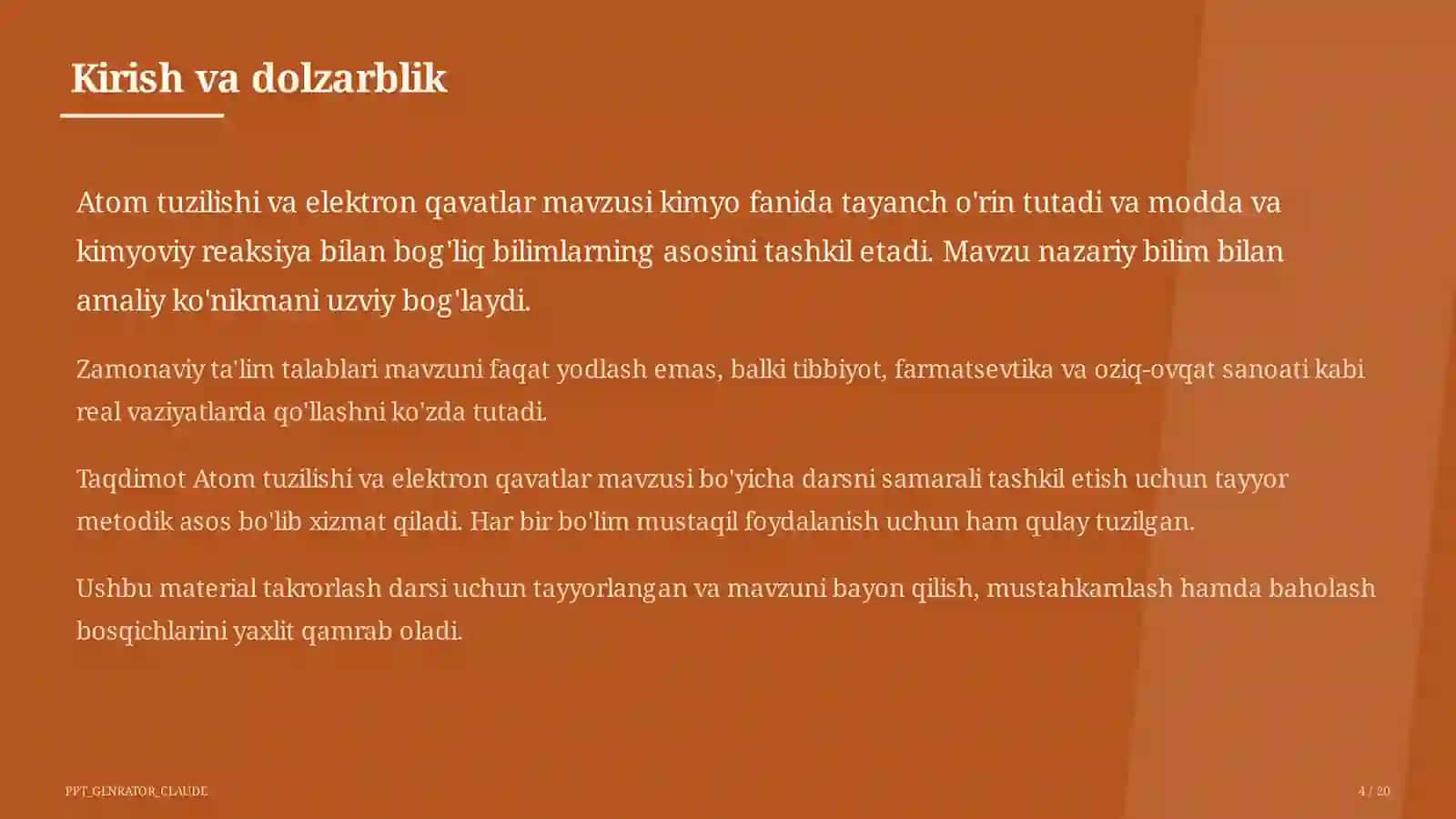 Atom tuzilishi va elektron qavatlar (8-sinf) 4