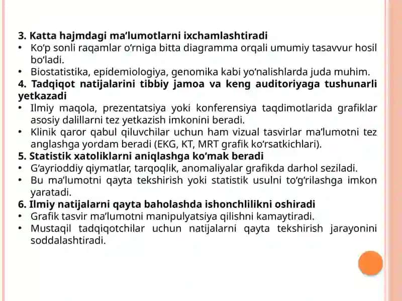 Tibbiy - Biologik Tadqiqotlarda Grafik Tasvirlar 4