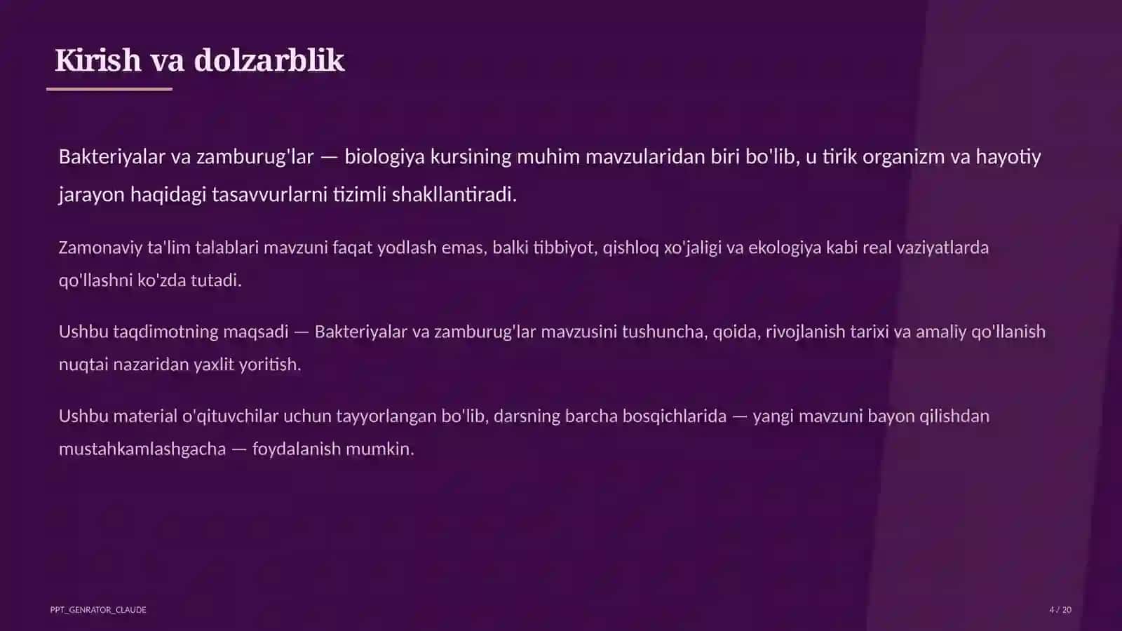 Bakteriyalar va zamburug'lar (6-sinf) 4