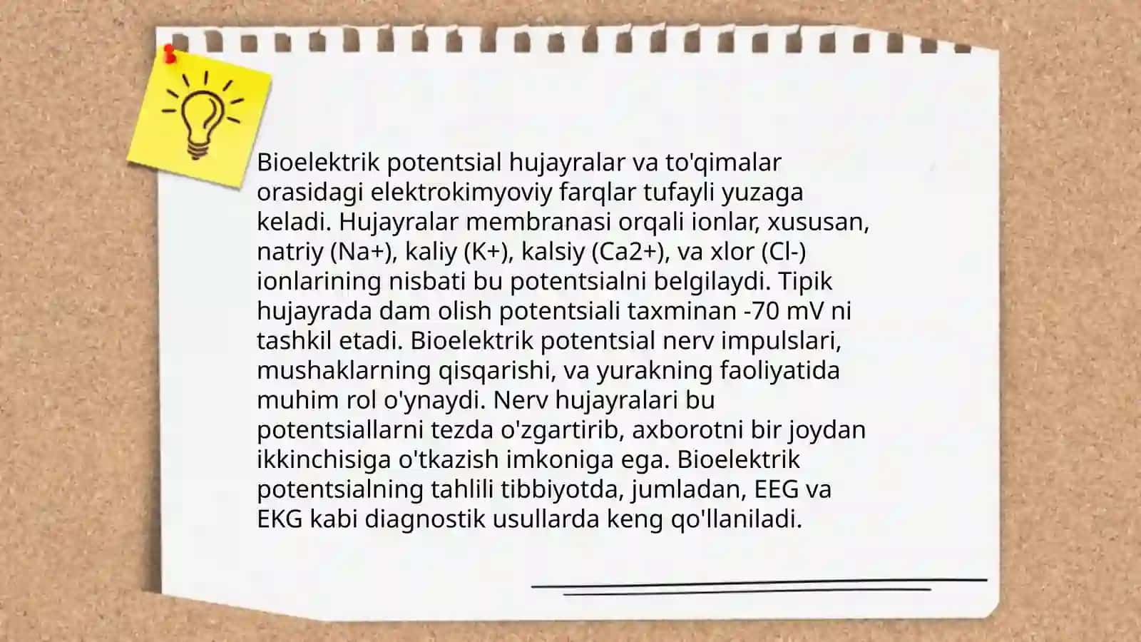 Qoʻzgʻaluvchan toʻqima (bezlar)da bioelektrik hodisalar 4