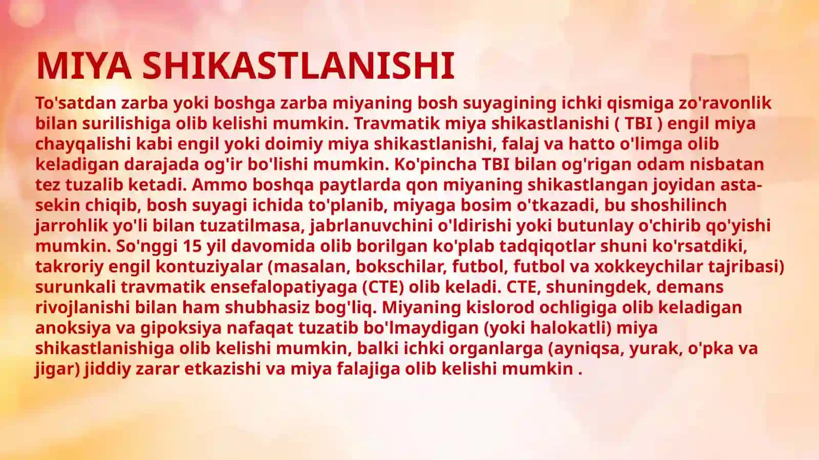 ICHKI ORGANLARNING SHIKASTLANISH SABABLARI 4