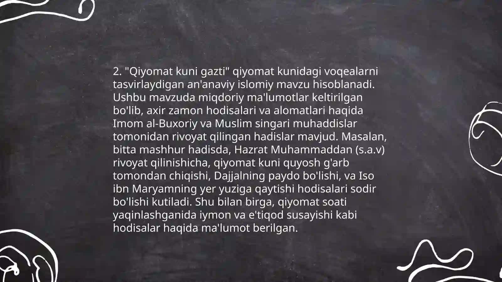 Esxatologiyaning mohiyati qiyomat va oxirat dunyosi 4