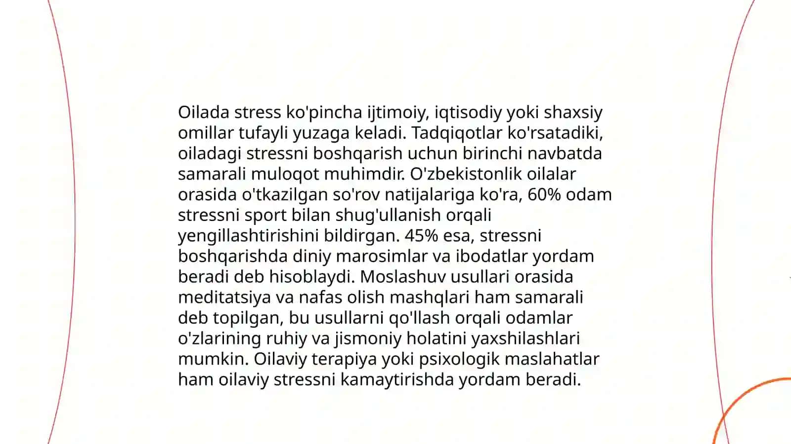 litimoiy moslashuv. Stress muammolari 4