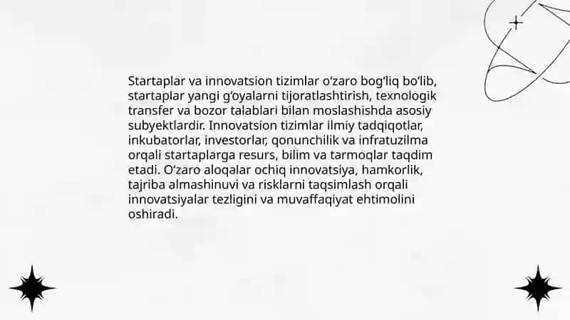 Start-up ekotizmlari va staryaplarning nazariy asoslari 4