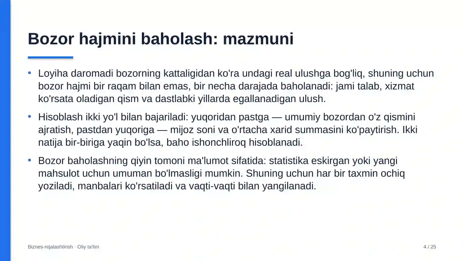obodonlashtirish boshqarmalarida bozor hajmini baholash 4057 4