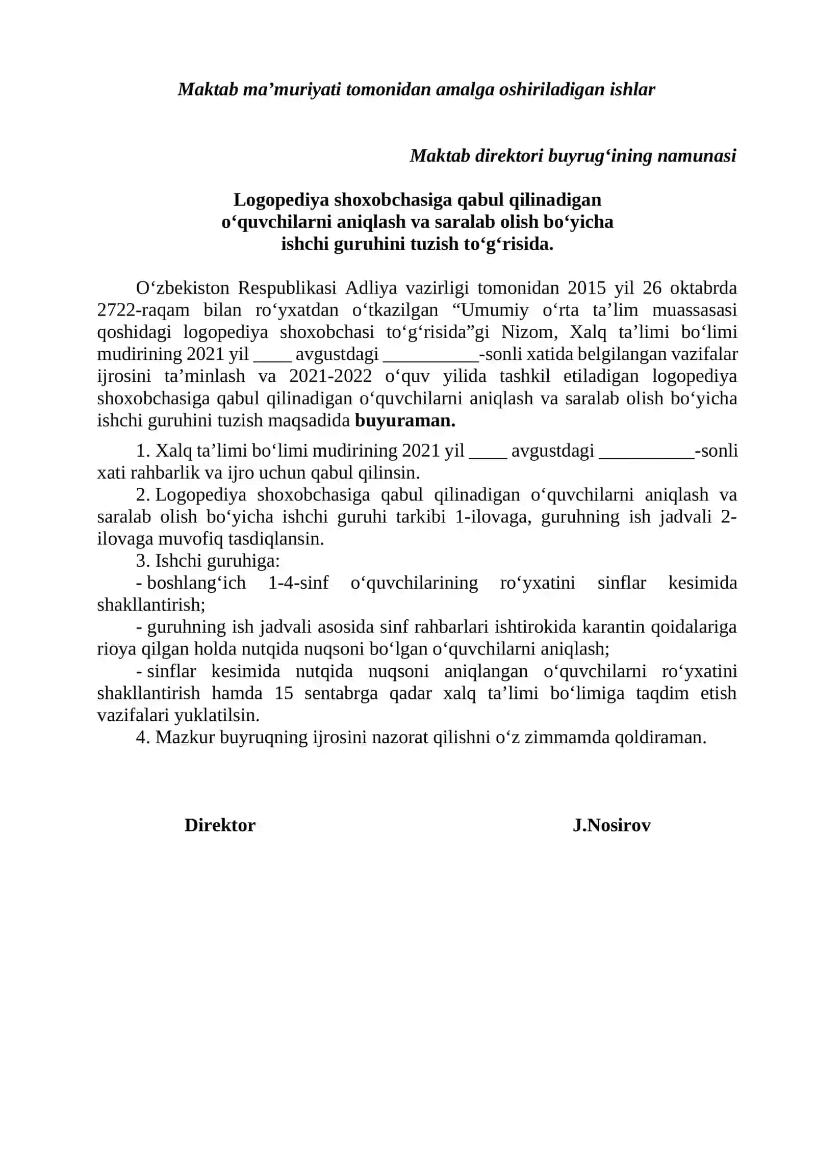 Boshlang‘ich sinf o‘quvchilarining fanlar bo‘yicha o‘quv dasturlarini o‘zlashtirishlariga to‘sqinlik qiluvchi nutq nuqsonlarining oldini olish va ularni bartaraf etish 4