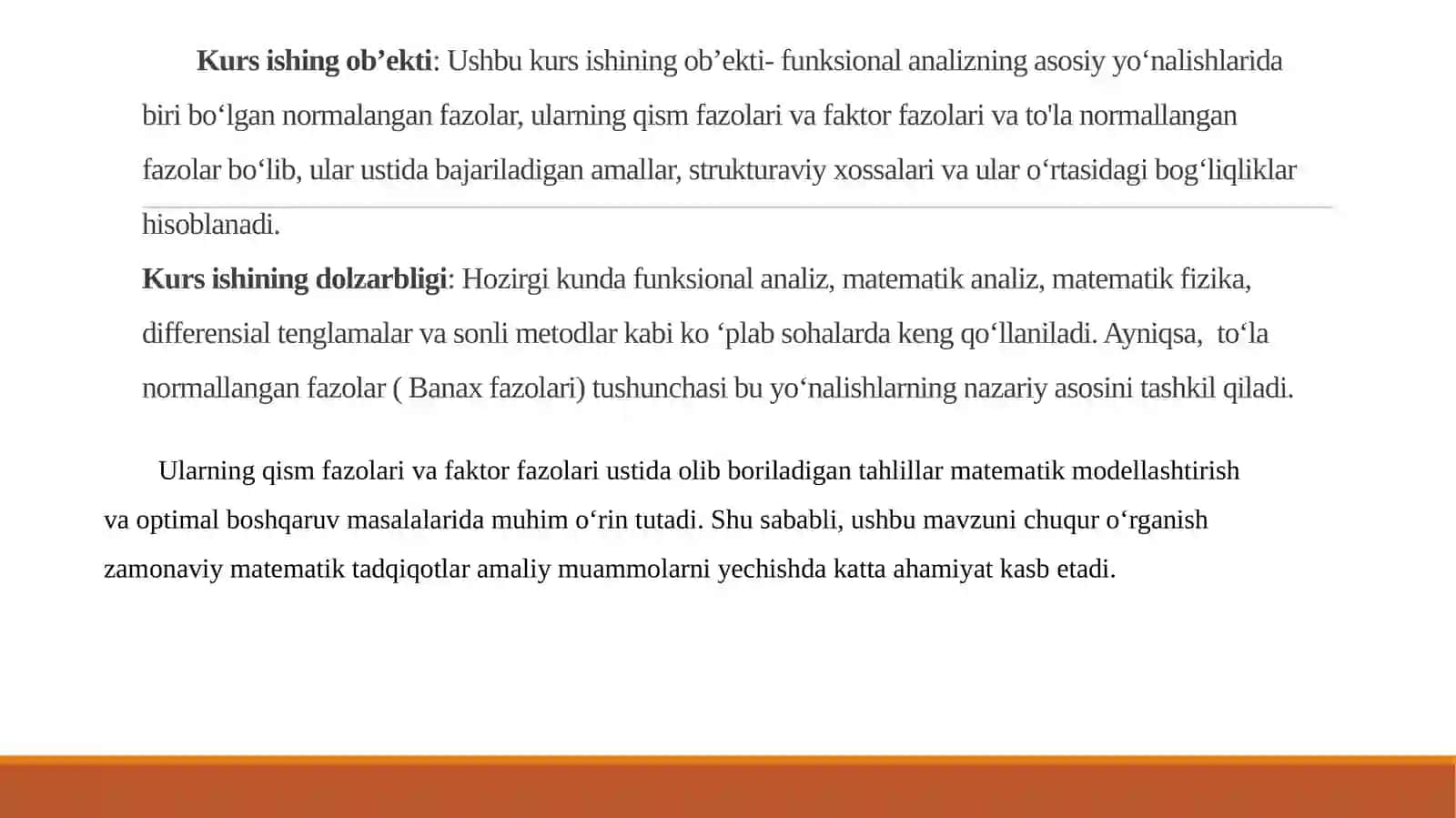 Chiziqli Normallangan Fazolar 4