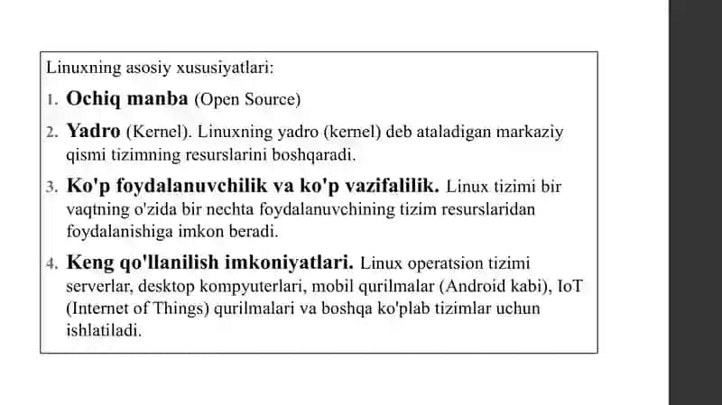 LINUX operatsion tizimi 4