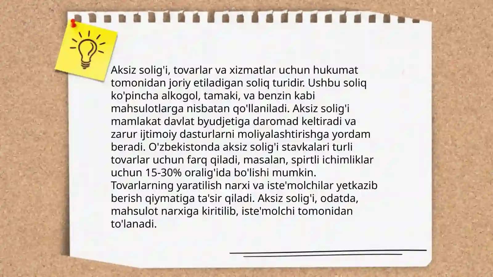 Aksiz soligʻi va uning soliq tizimida tutgan oʻrni 4