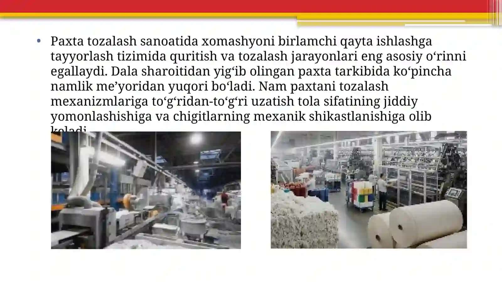 Paxtani tozalash bo‘yicha maxalliy quritgichlarni afzallik va kamchiliklari 4