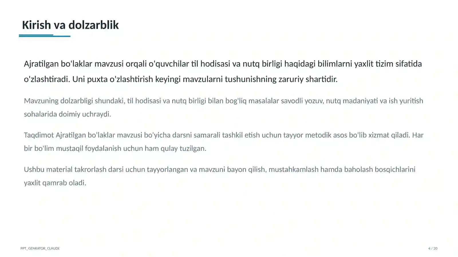 Ajratilgan bo'laklar (8-sinf) 4