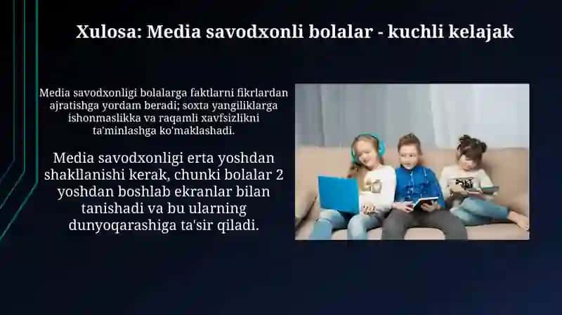 Bolalar uchun Mediasavodxonlikning ahamiyati 4