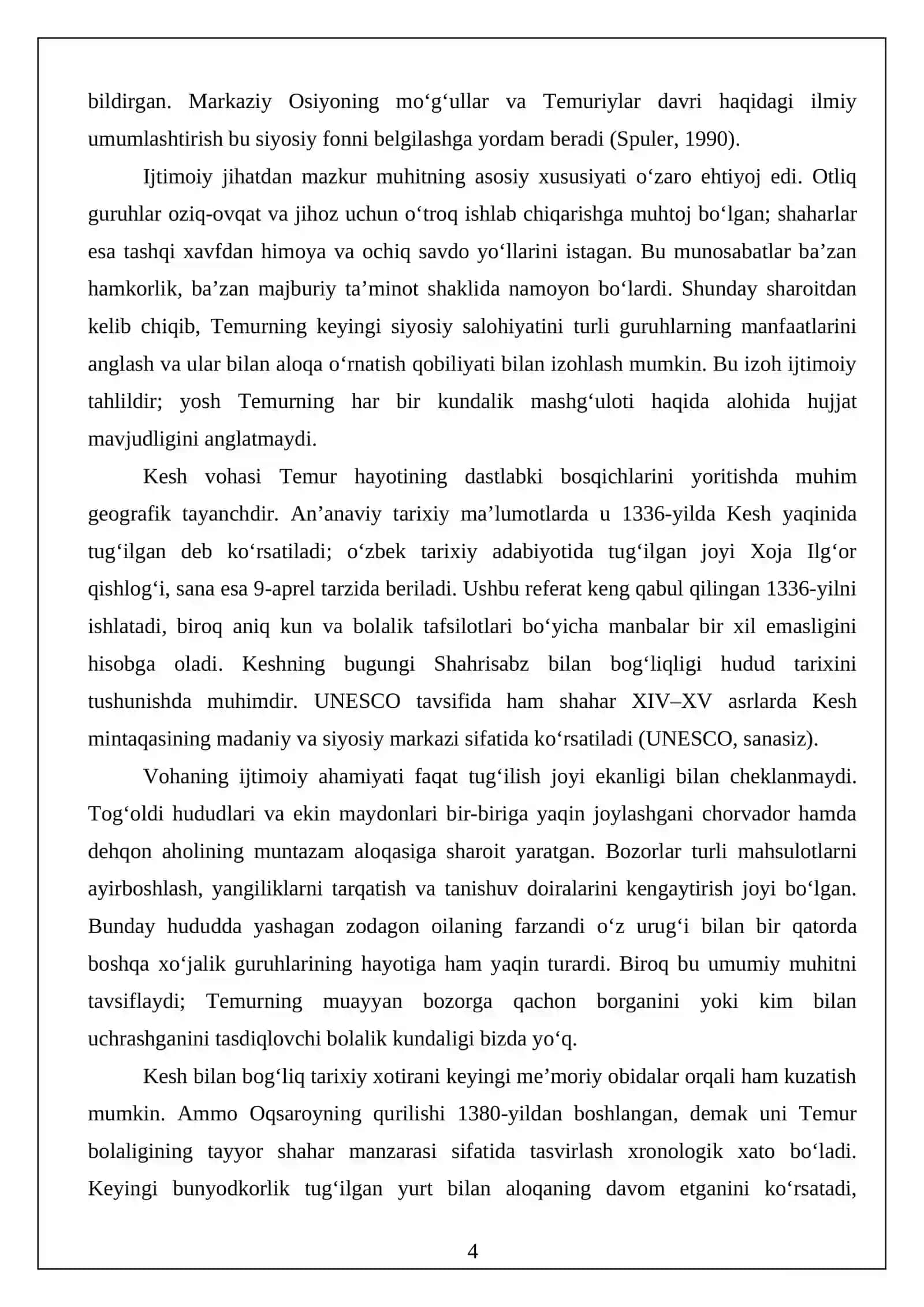 Amir Temurning bolalikdan saltanatgacha bo‘lgan ijtimoiy hayoti 4