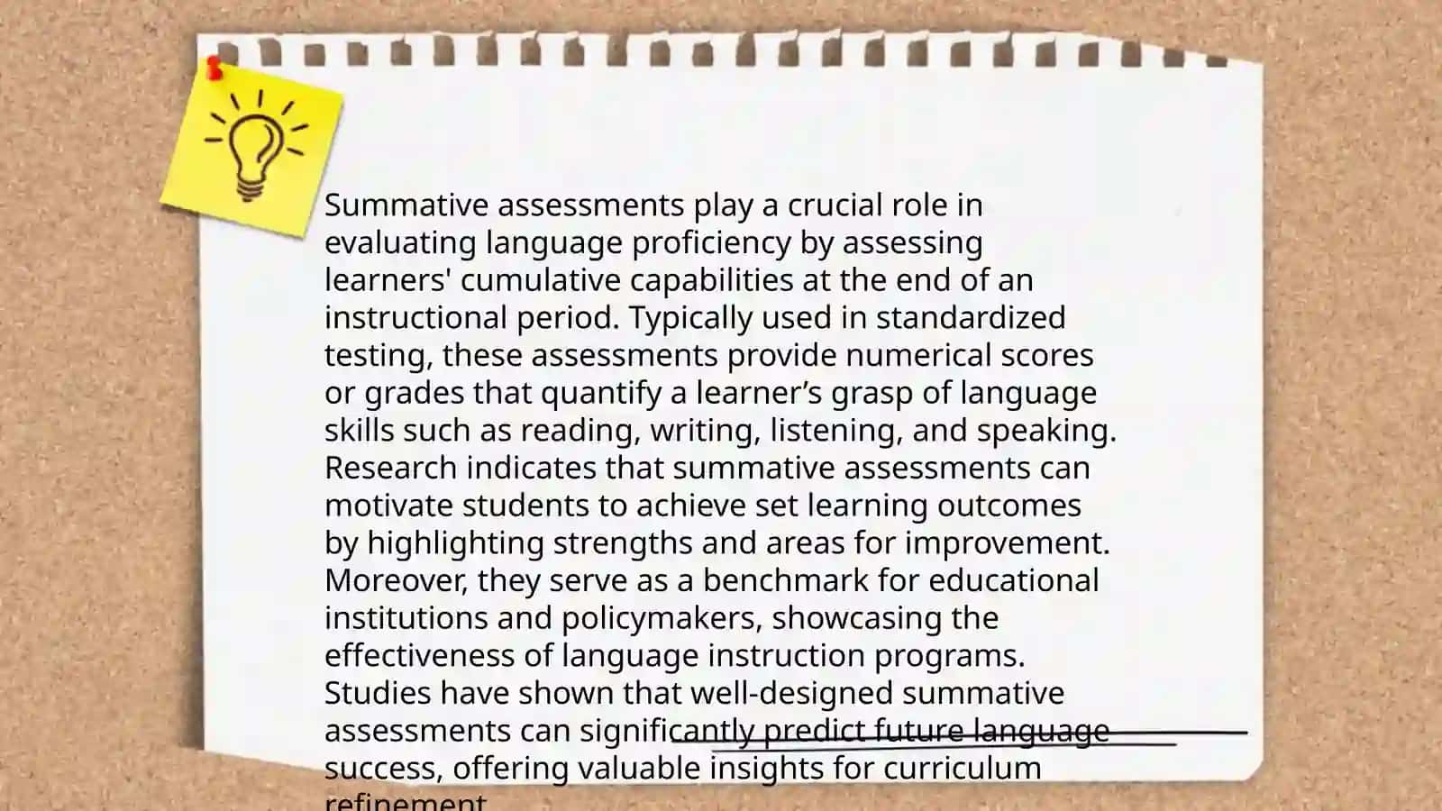 Types of assessment: summative, formative, and test 4