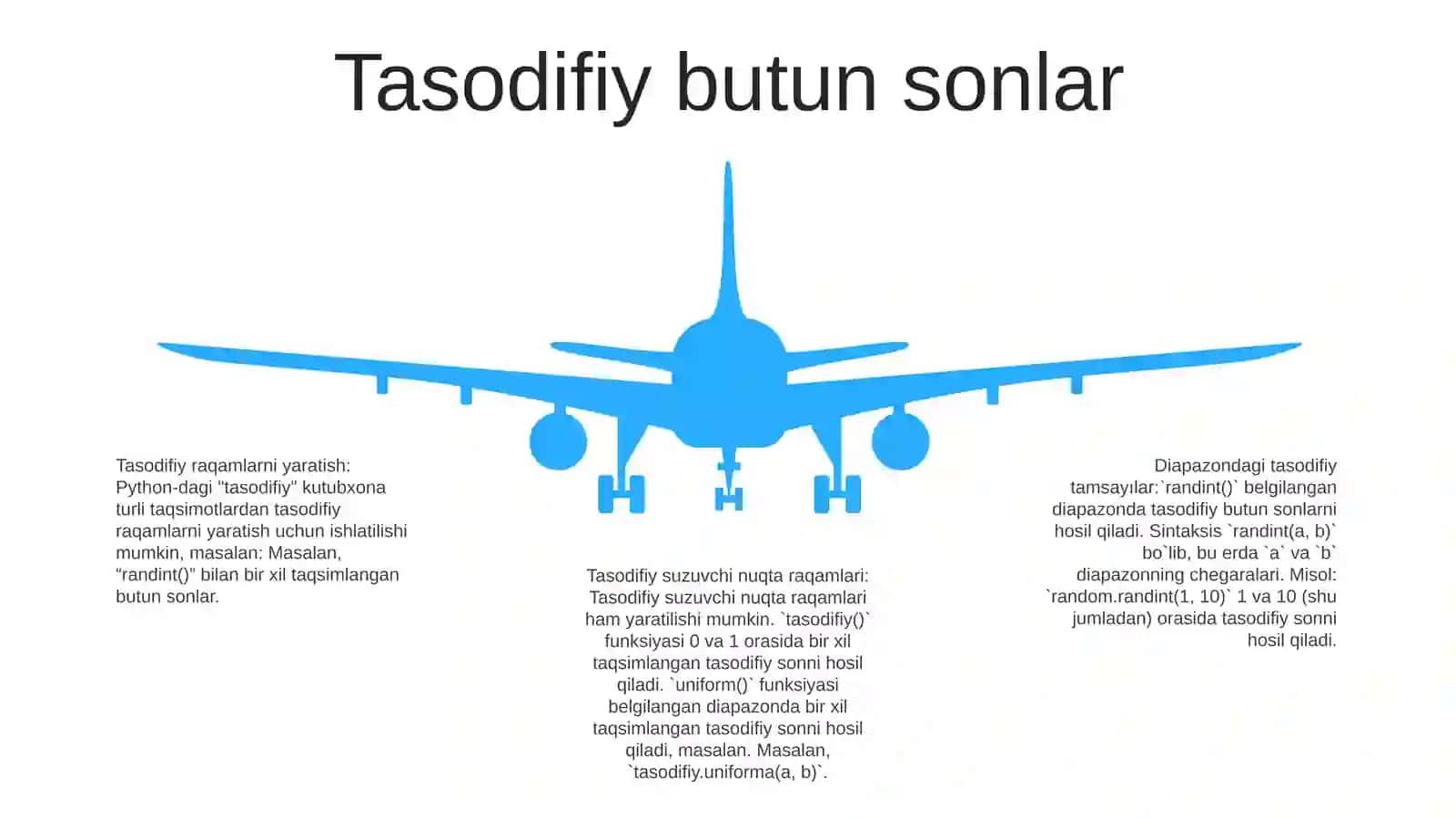 Python Dasturlash Tilida Tasodifiy Sonlar Bilan Ishlash 4