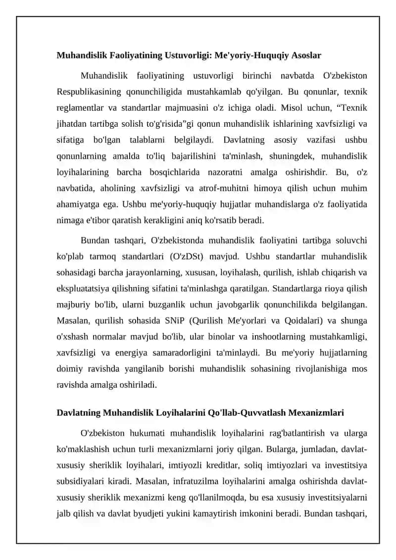 Muhandislik ustuvorligini ta'minlovchi normativlar (KMK OzDSt) 4