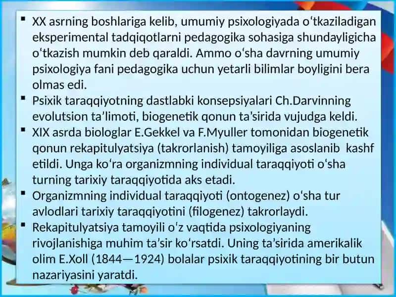 Yosh Psixologiya Fanining Tadqiqot Soxasi va Muammolari 4