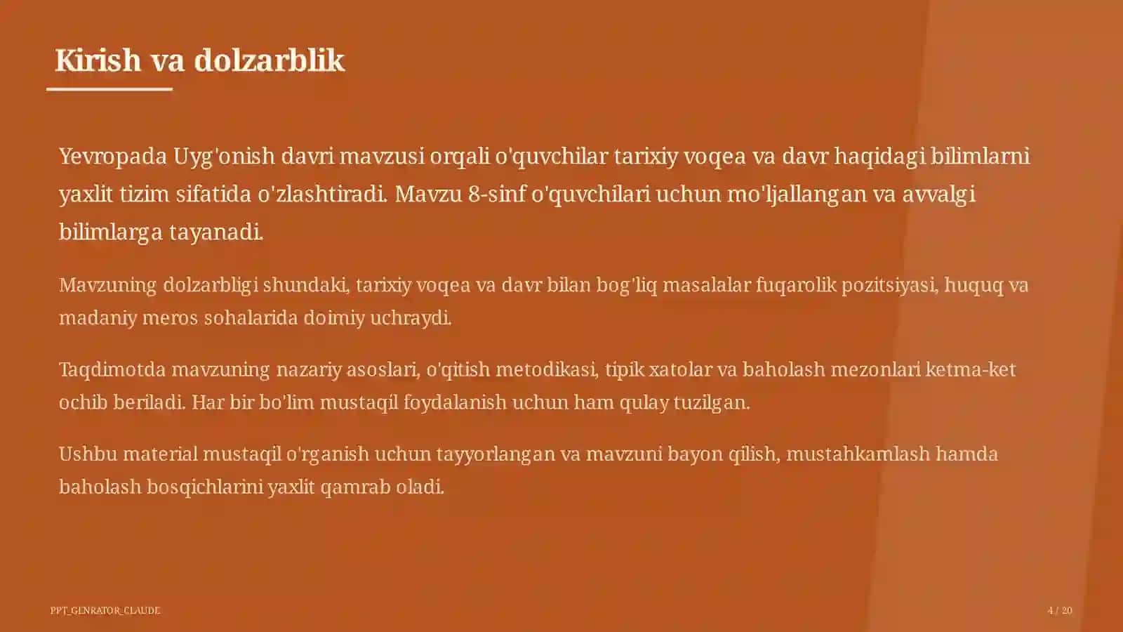 Yevropada Uyg'onish davri (8-sinf) 4