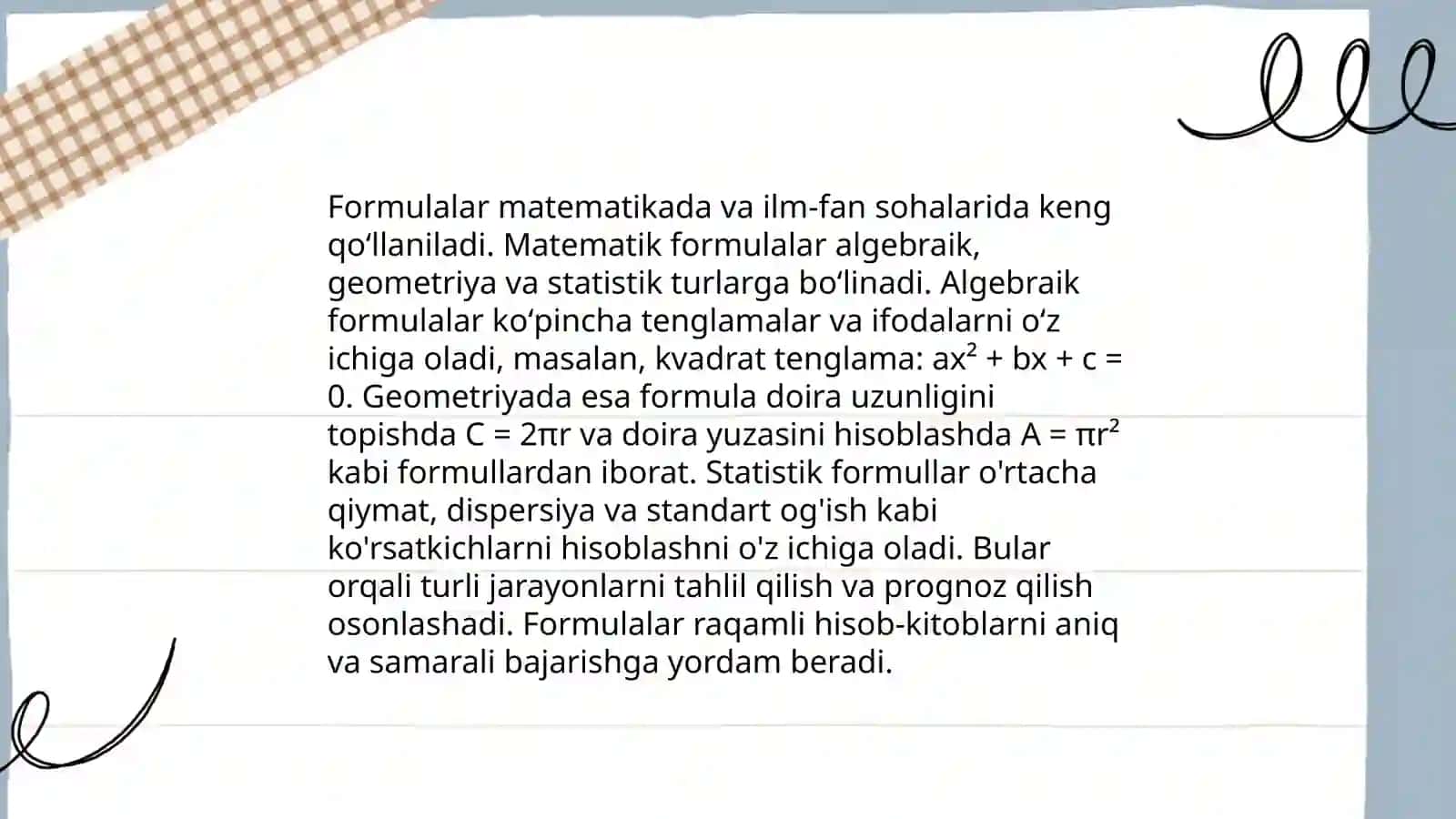 Formula tushunchasi 4