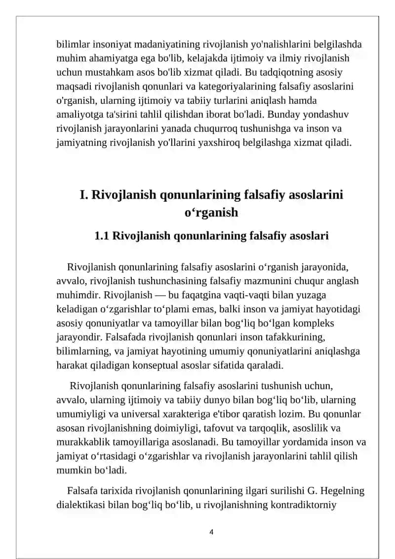 Rivojlanishning umumiy qonun va kategoriyalari 4