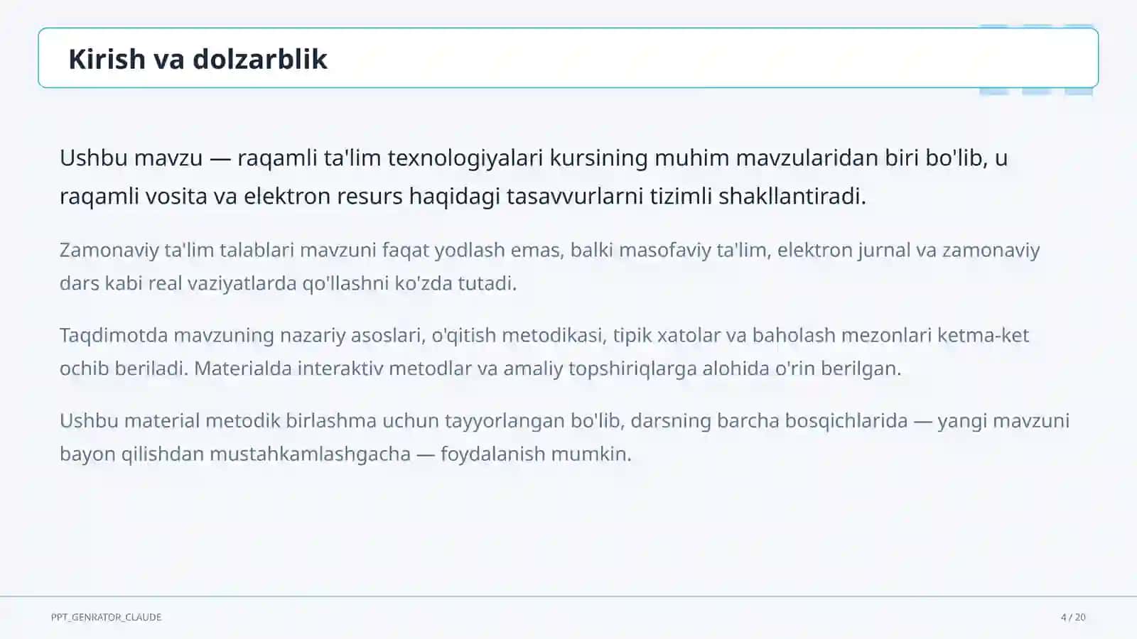 Ta'limda Telegram-botlar va kanallardan foydalanish 4