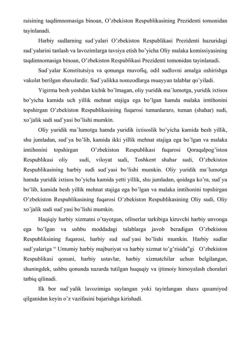 O‘zbekiston respublikasi sud hokimiyatining konstitutsiyaviy asoslari 4
