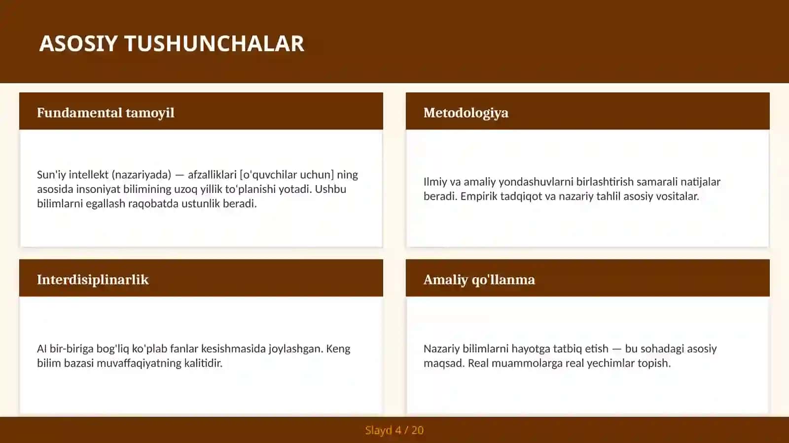 Sun'iy intellekt (nazariyada) — afzalliklari [o'quvchilar uchun] 4