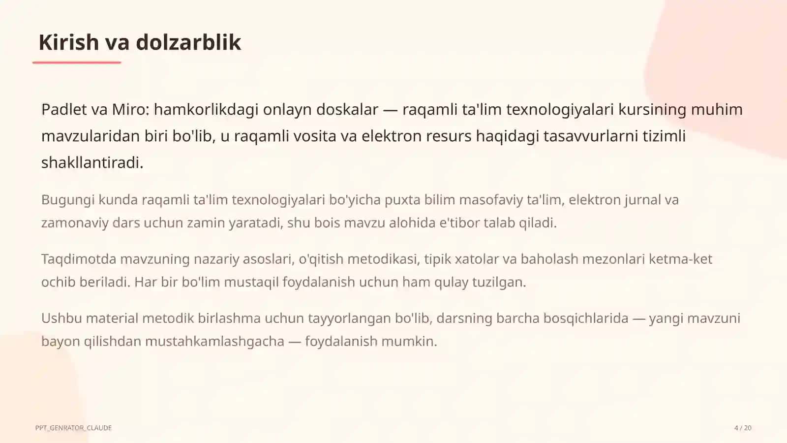 Padlet va Miro: hamkorlikdagi onlayn doskalar 4