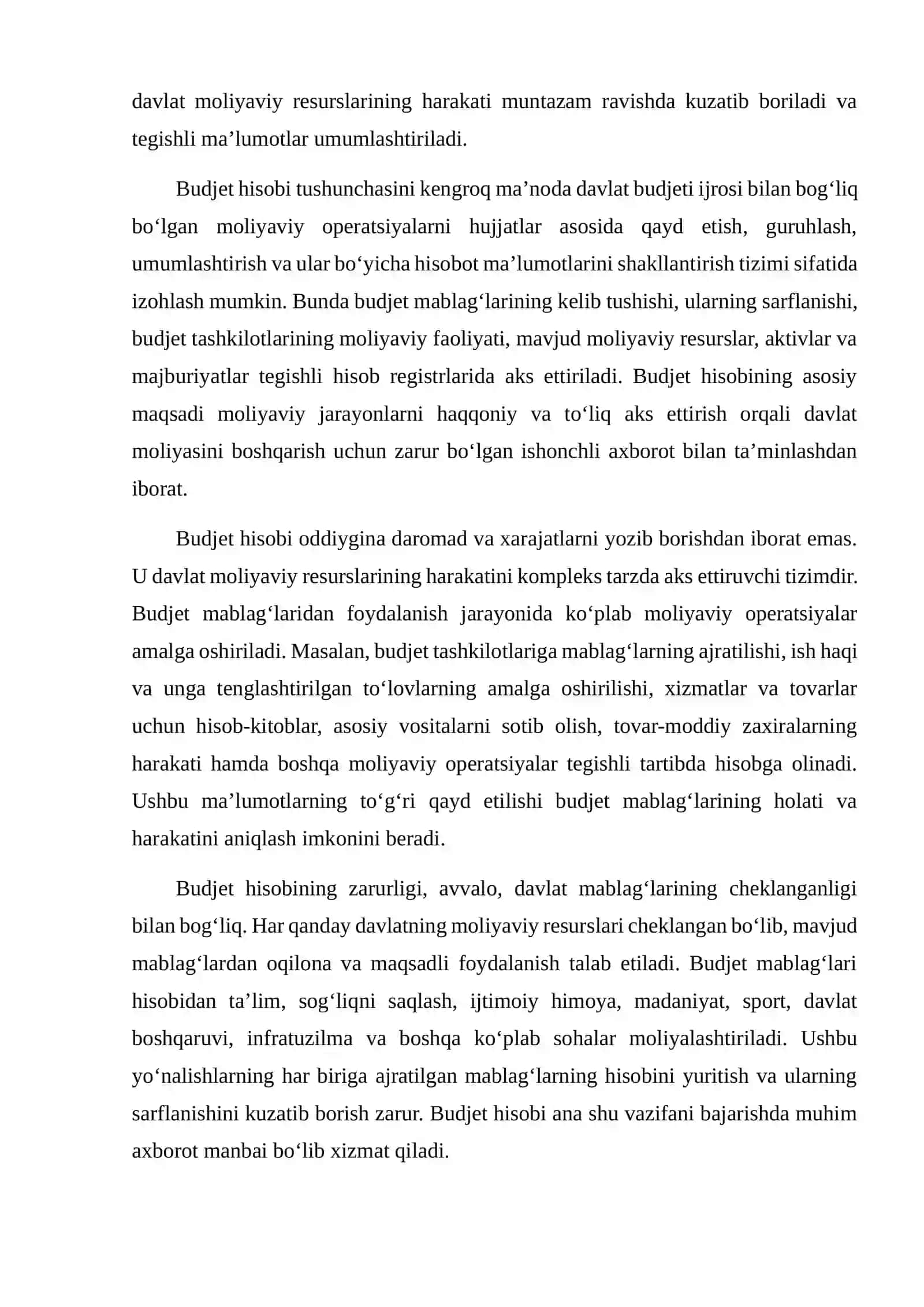 BYUDJET HISOBI VA NAZORATINING PREDMETI VA OBYEKTI 4