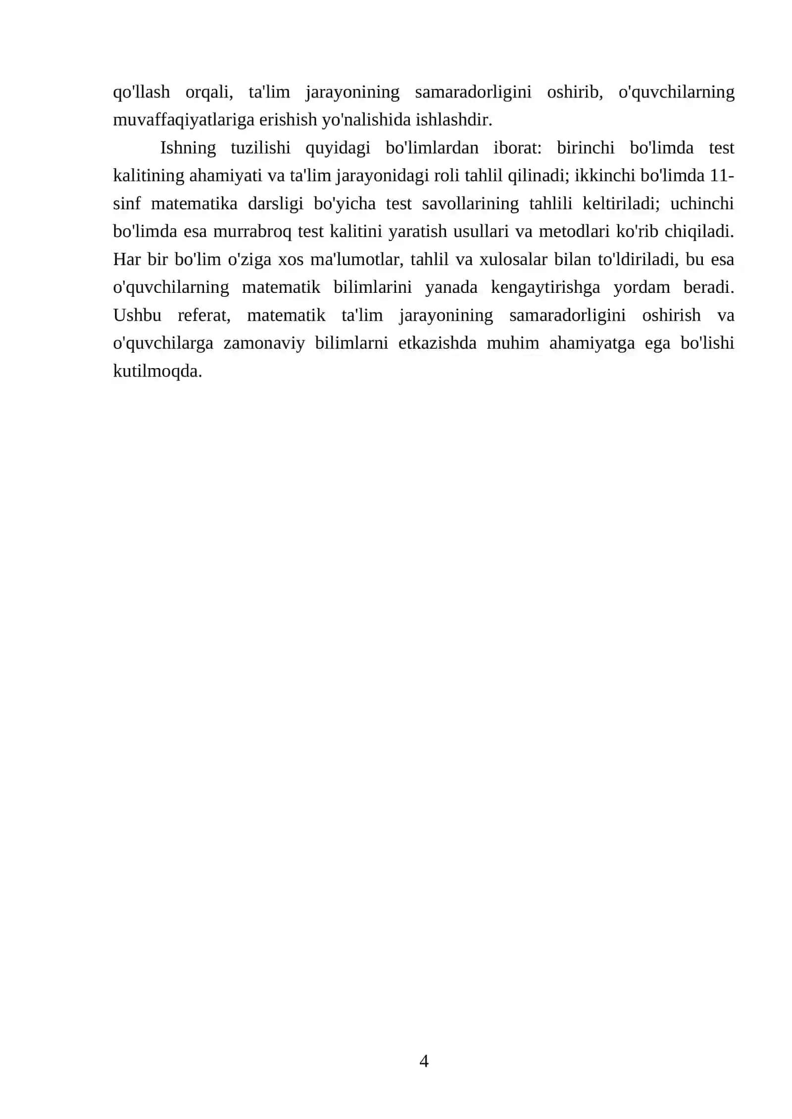 Matematika 11-sinf darligidan 25 test kalit murrabroq bo'lsin 4