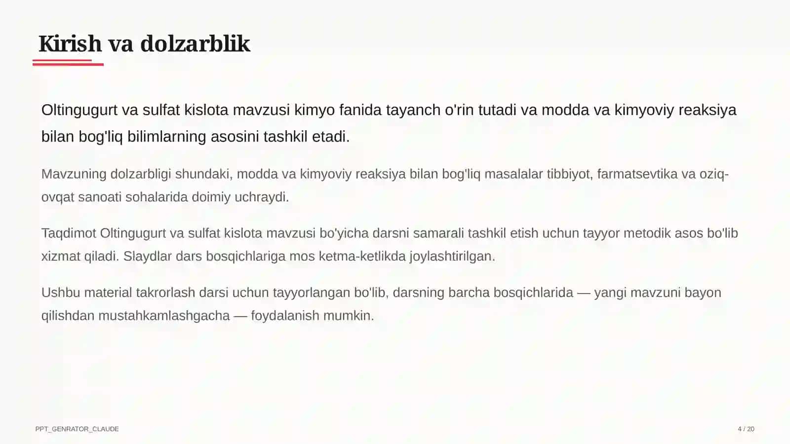 Oltingugurt va sulfat kislota (9-sinf) 4