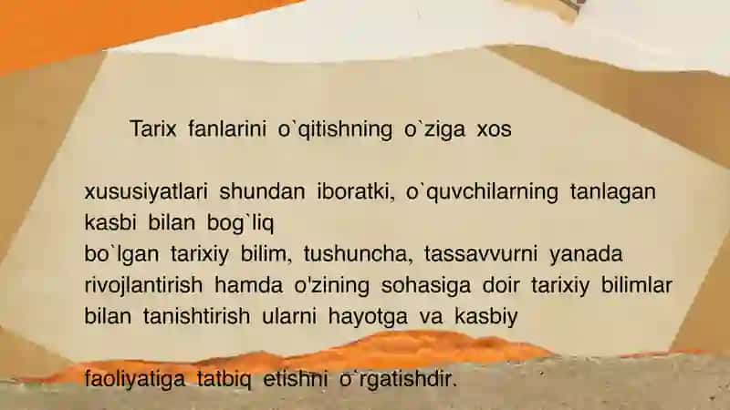 Tarix oʻqitish metodikasi 4