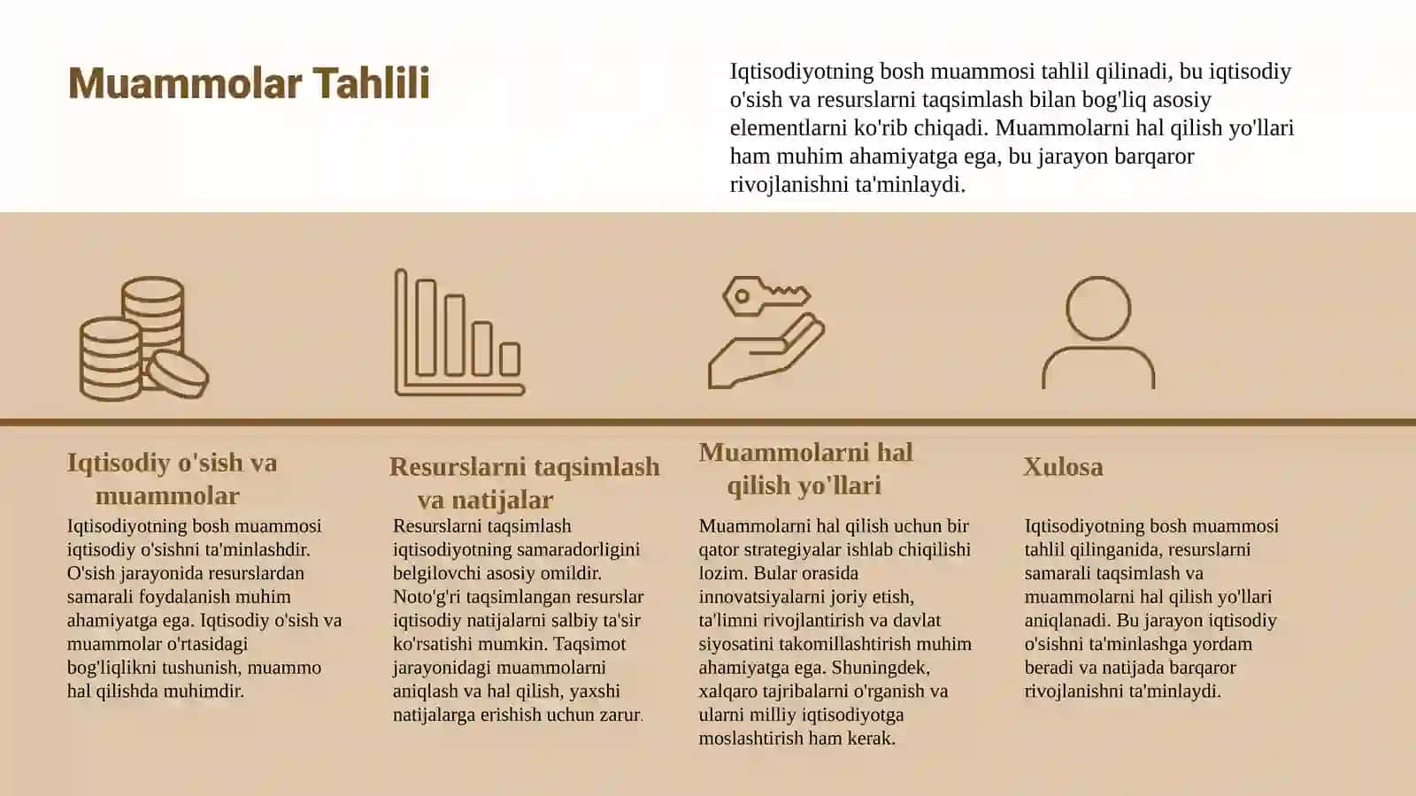 IQTISODIYOTNING BOSH MUAMMOSI VA IQTISODIY TANLOVLAR 4
