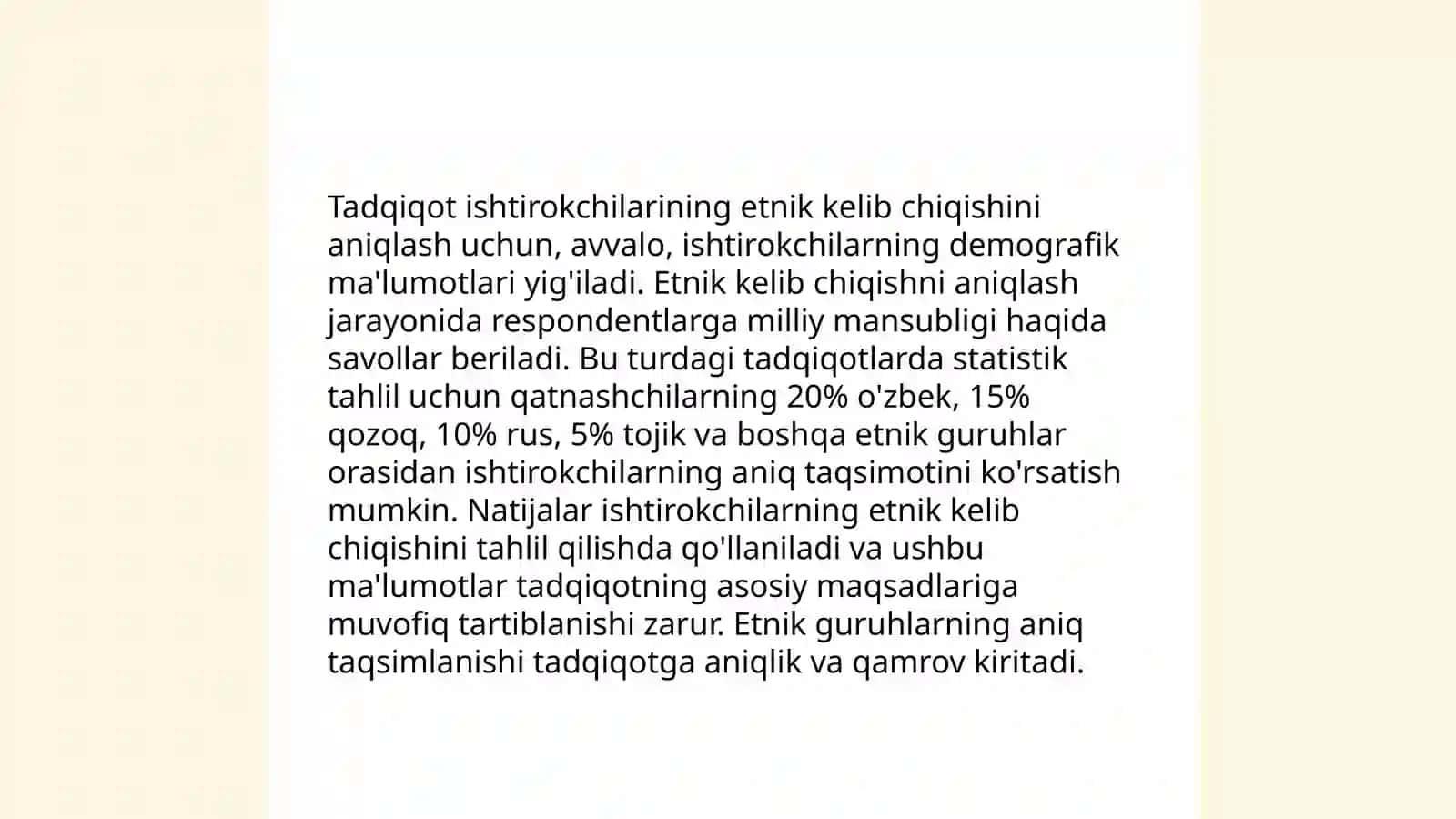 Ilmiy tadqiqotning etnik tamoyillariga rioya qilish 4