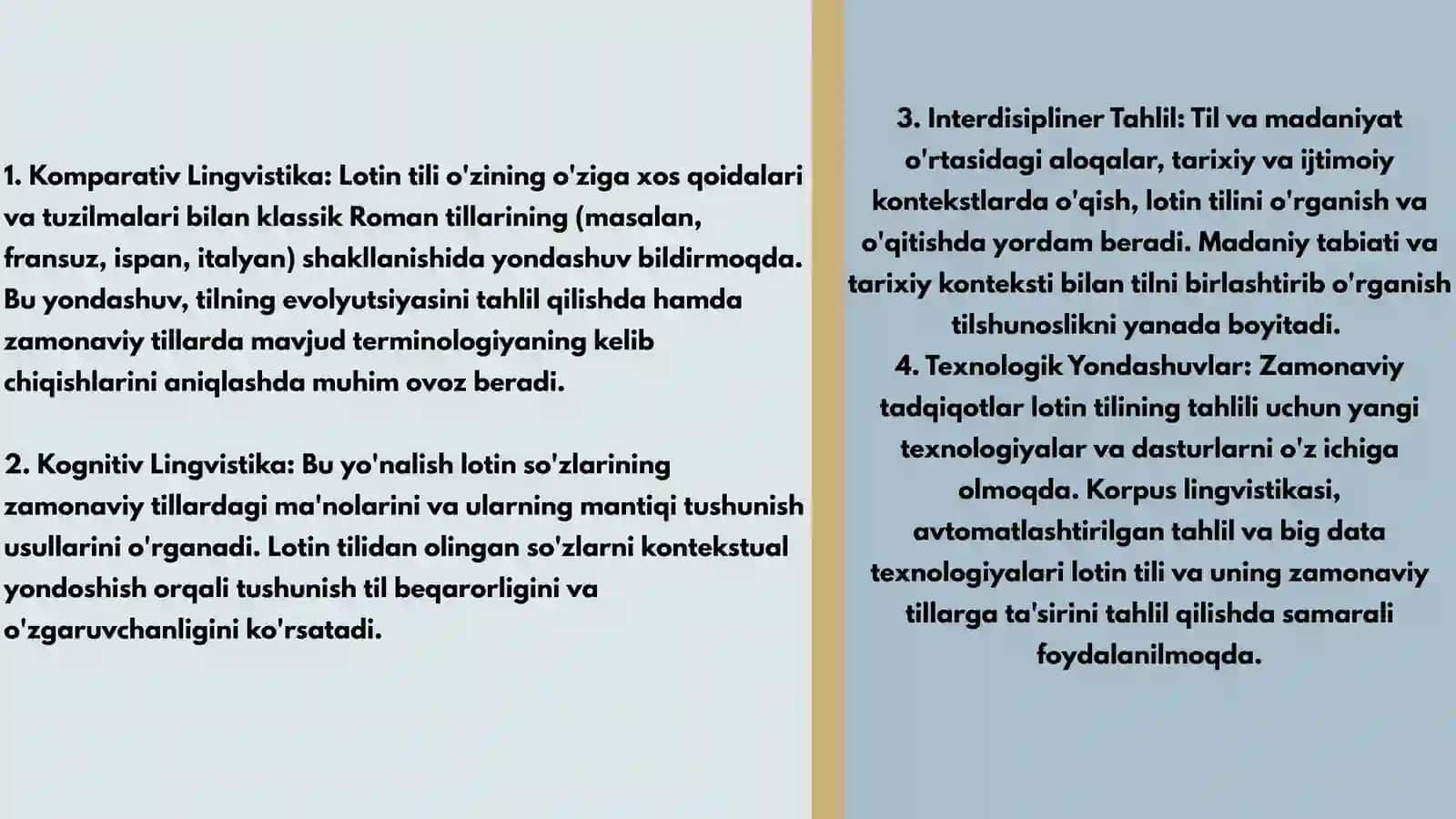 Zamonaviy tillarda lotinshunoslik 4