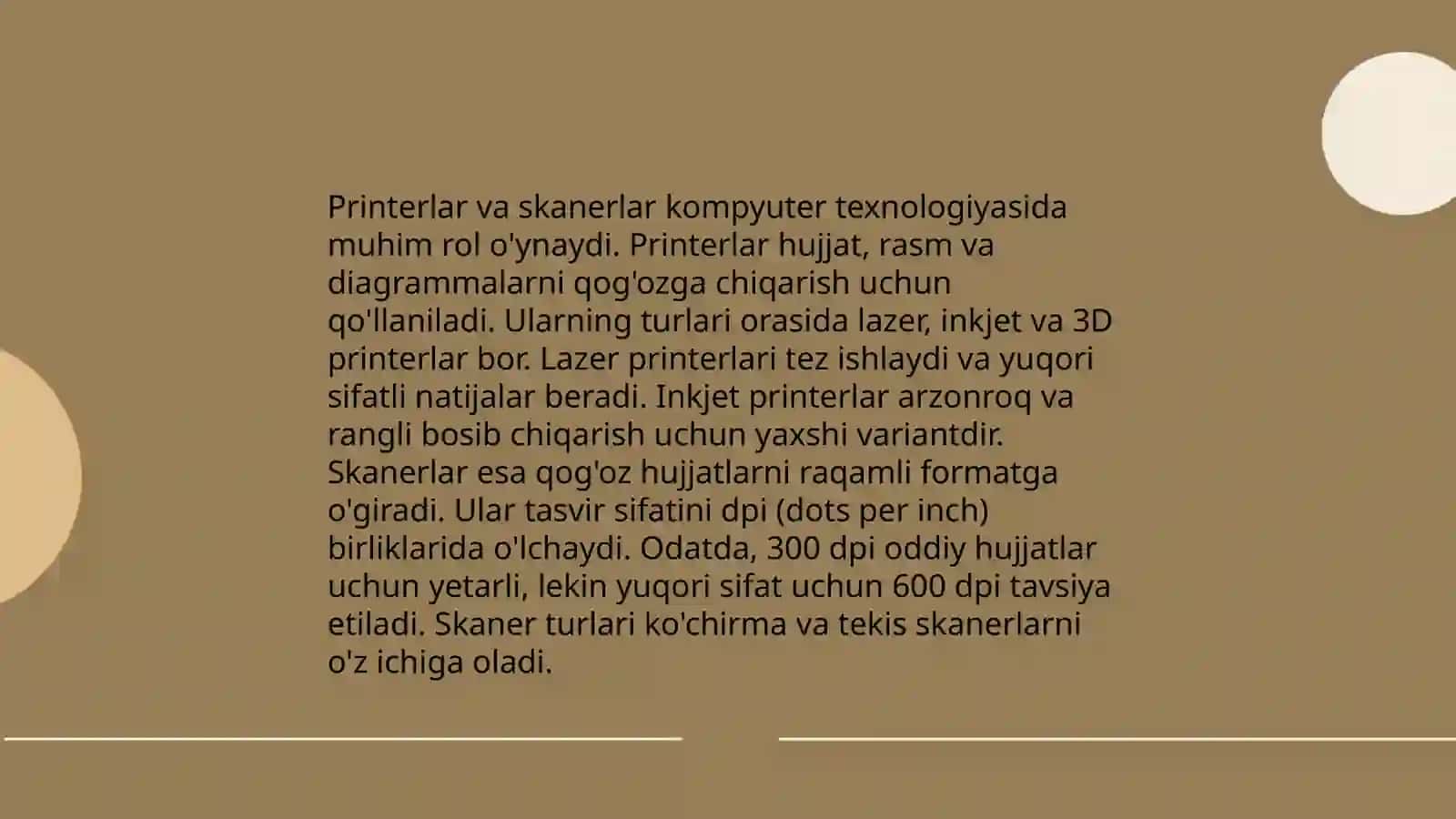 Kompyuterning qoshimcha qurilmalari togrisida malumotlar 4