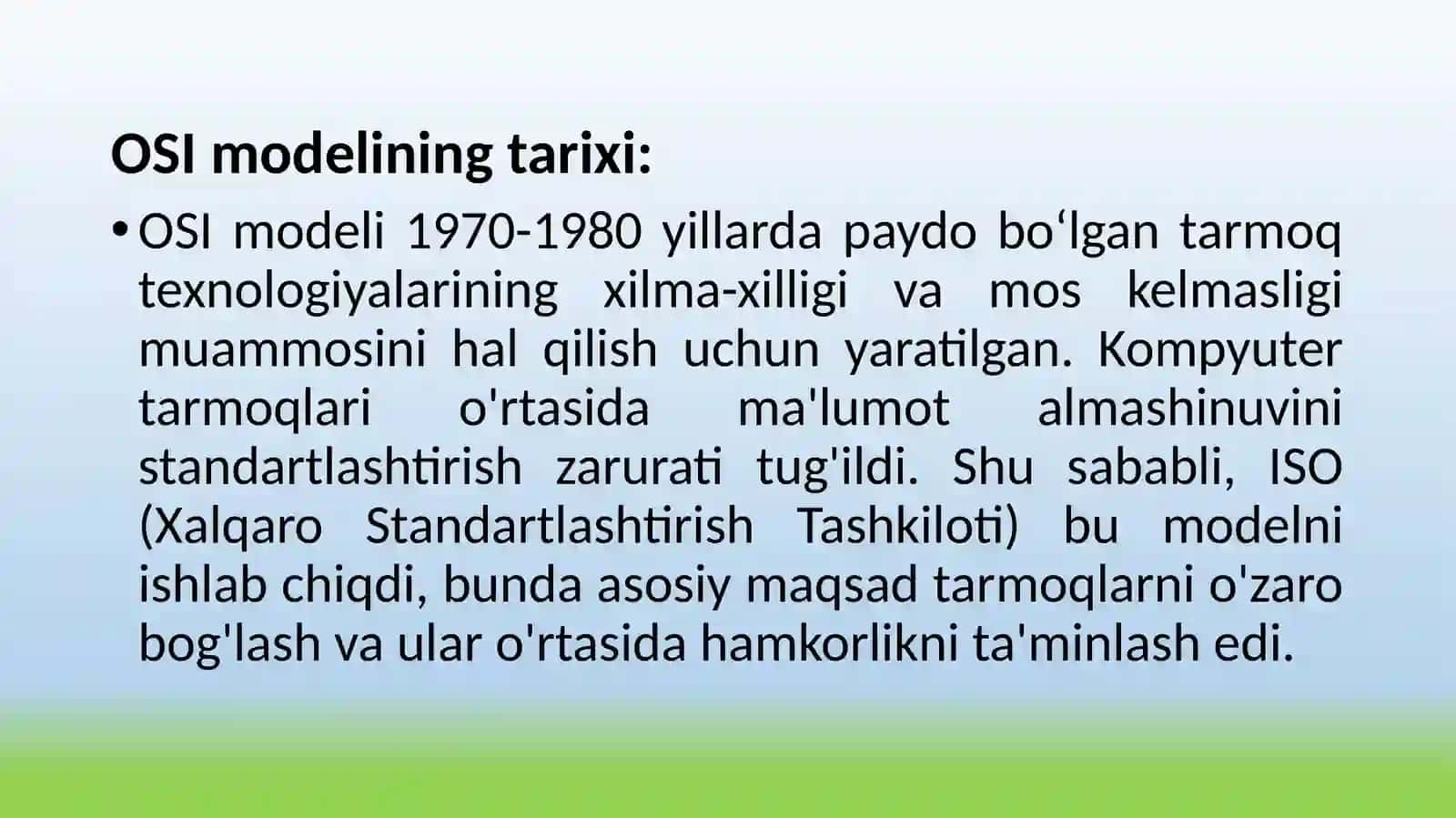 OSI etalon modeli 4