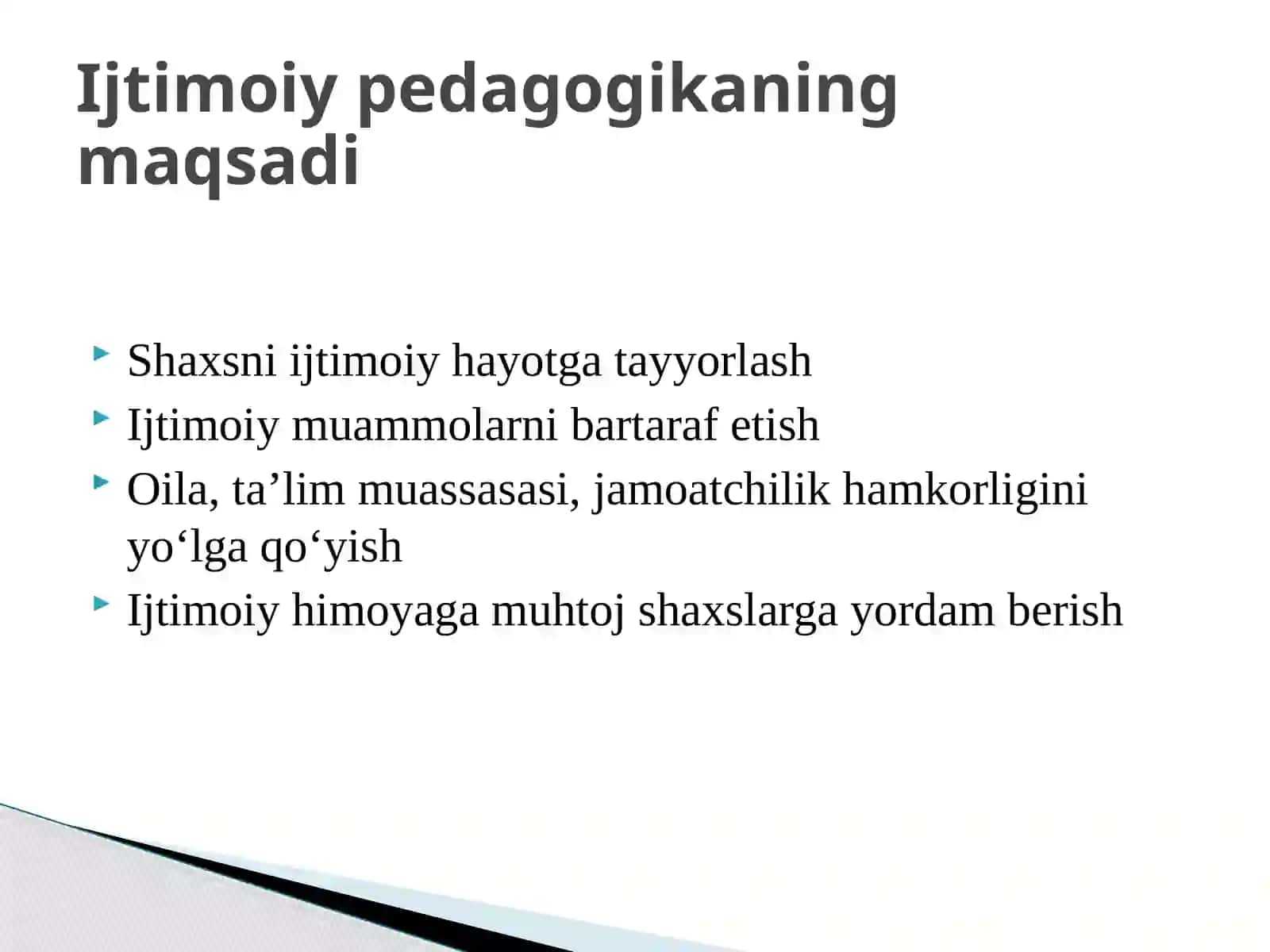 Ijtimoiy pedagogikaning nazariy asoslari 4