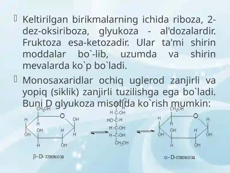 Uglevodlarning sinflanishi 4