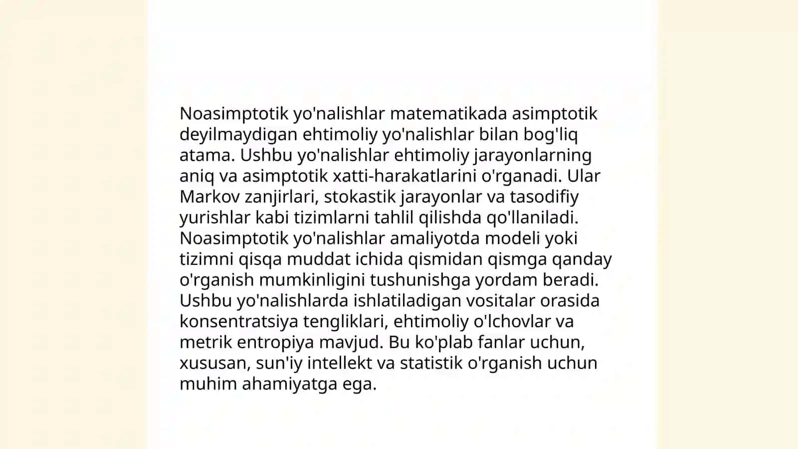 Asimtotik va noasimtotik yônalishlar 2-tartibli chiziqlarning urinmasi, maxsus, yônalishlar, 2-tartibli chiziq diametri 4